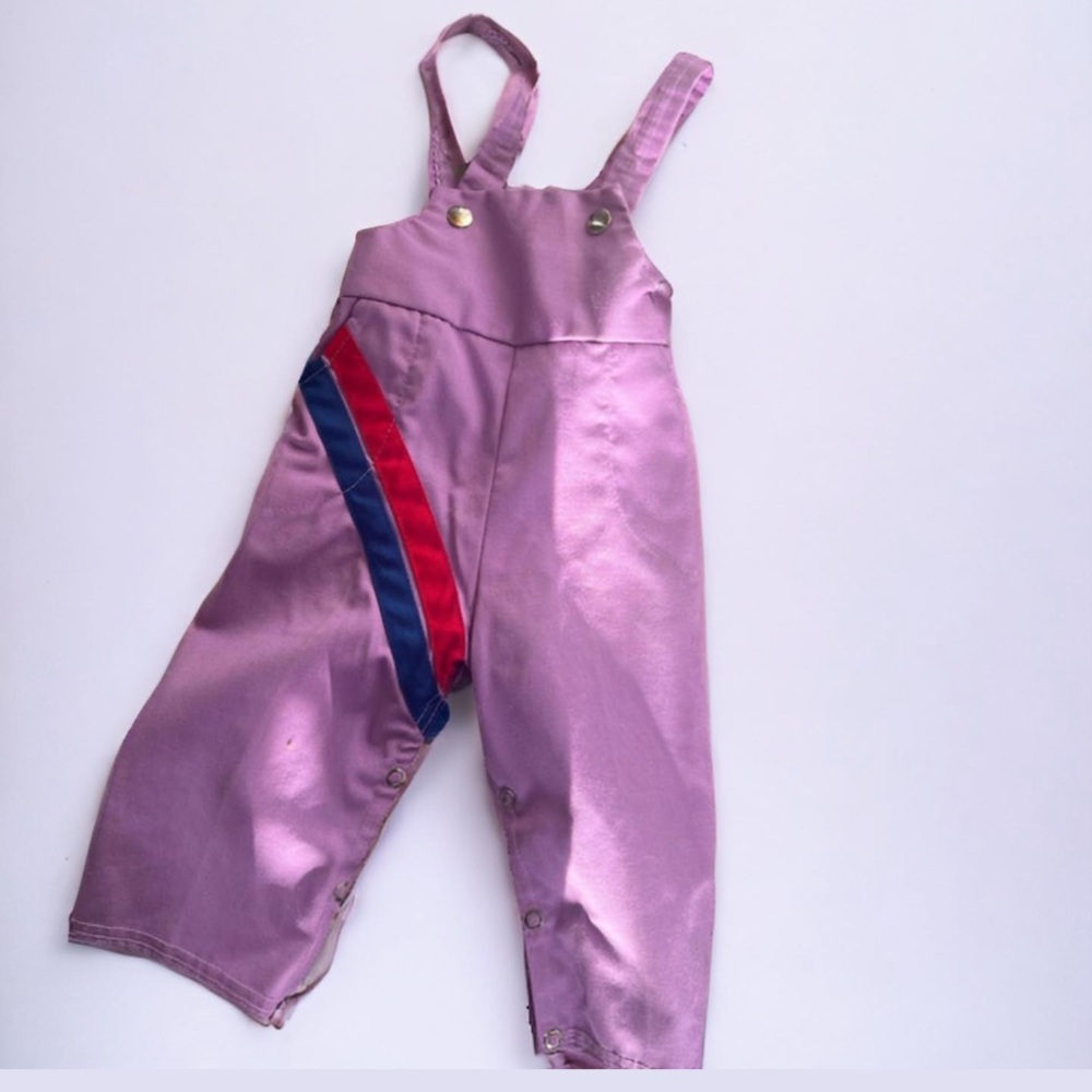 Vintage baby girl overalls